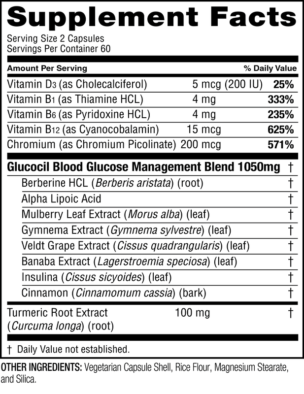 Glucocil – Vegetarian Capsules (1-Month Supply)